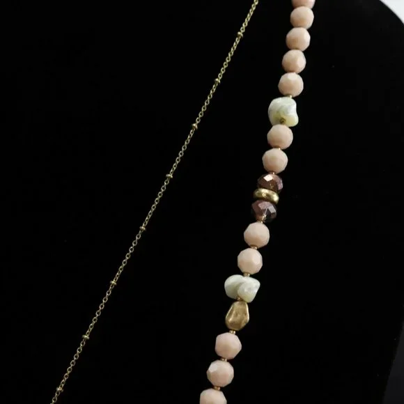 lonna & lilly Gold-Tone Bead & Stone Necklace - Picture 4 of 5